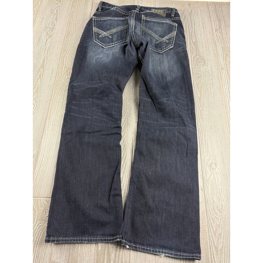 BKE Derek Jeans Mens 31R Straight Leg Dark Wash Denim Blue 31x32 - Picture 3 of 11